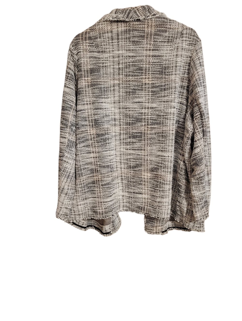 Max Studio Tweed Open Front Jacket - Picture 4 of 6